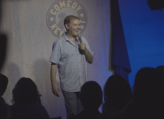 Tom Dustin hosts a show at Comedy Key West, a local business that opened in November 2000. Contributed